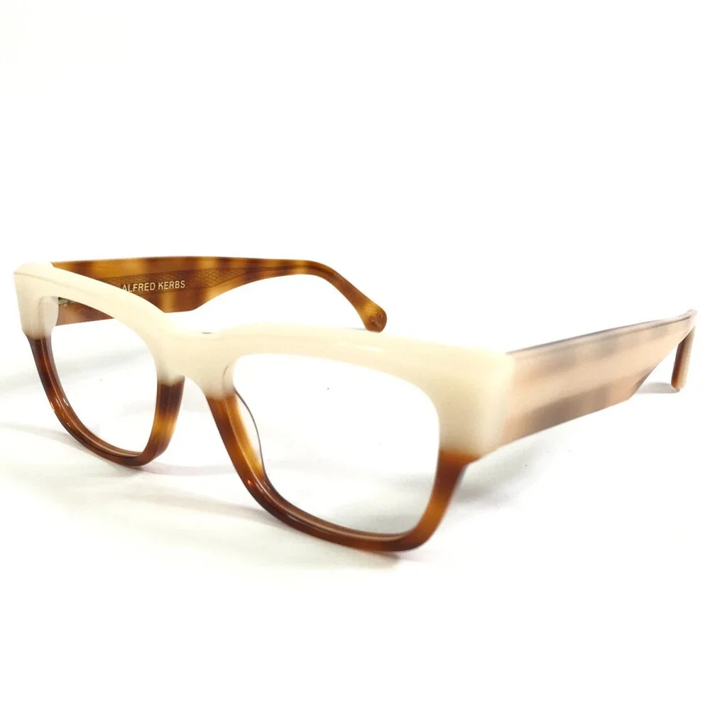 Alfred Kerbs Eyeglasses Frames MIA HVBE Havana Beige Square Full Rim 53-19-140